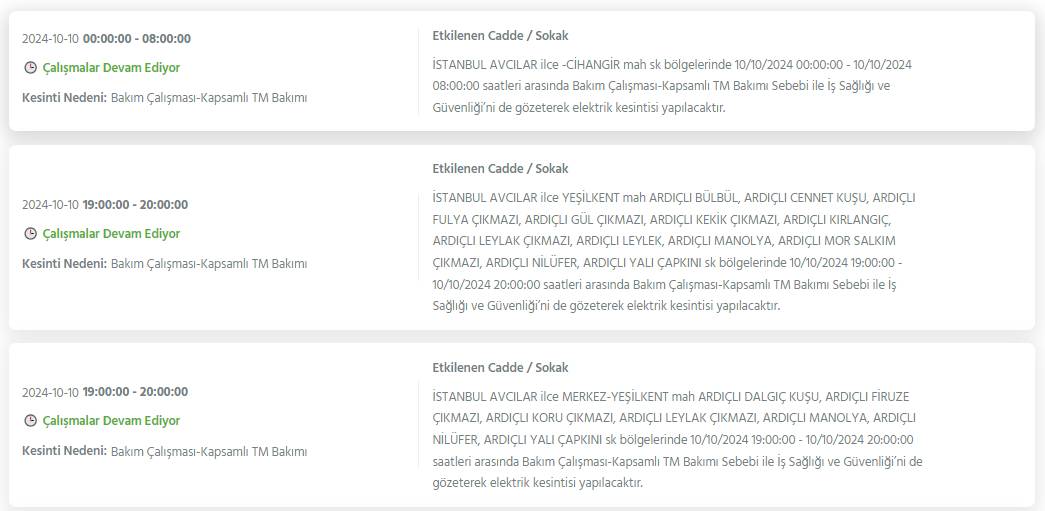 Bu geceden itibaren İstanbul'un 20 ilçesinde elektrik kesintileri yaşanacak 31